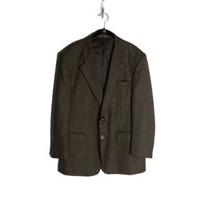 Joseph Feiss Men's Plaid Tweed Suit Jacket/Sports Coat/Brown Plaid Color Tones